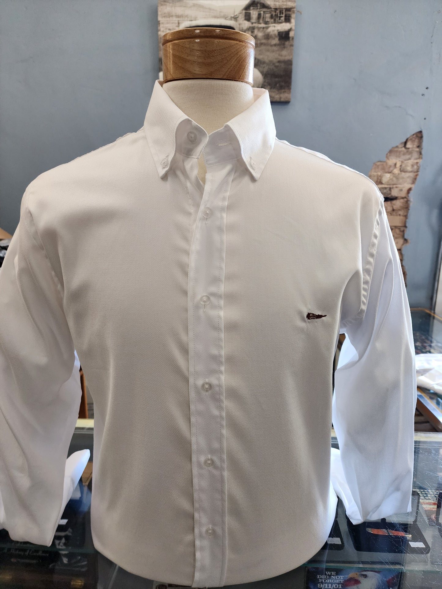 Men's Thomas Strut's Apparel Co. L/S Button Down-Royal White