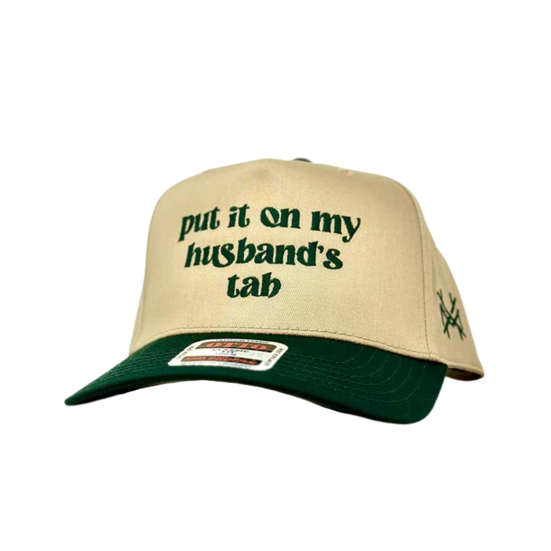 Put it on my Husband's Tab