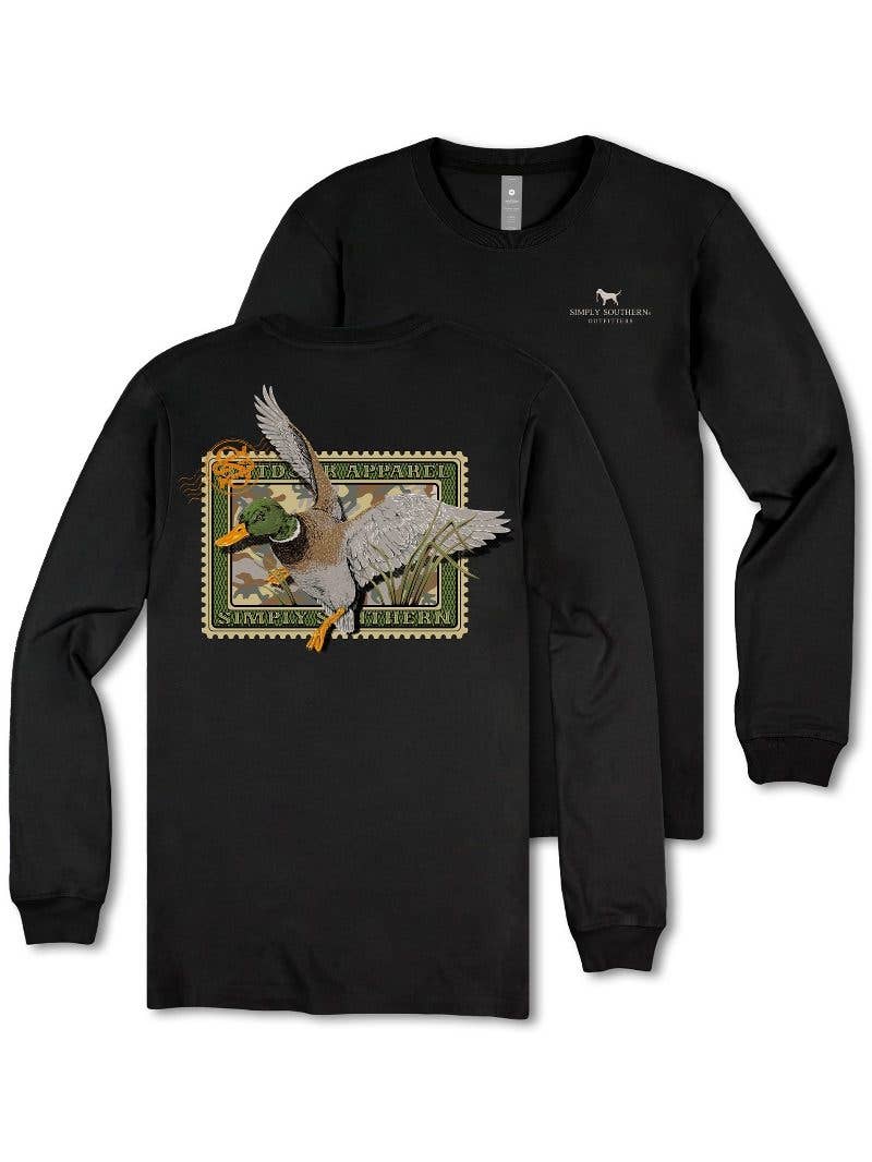 YOUTH-MN-LS-DUCKSTAMP-BLK