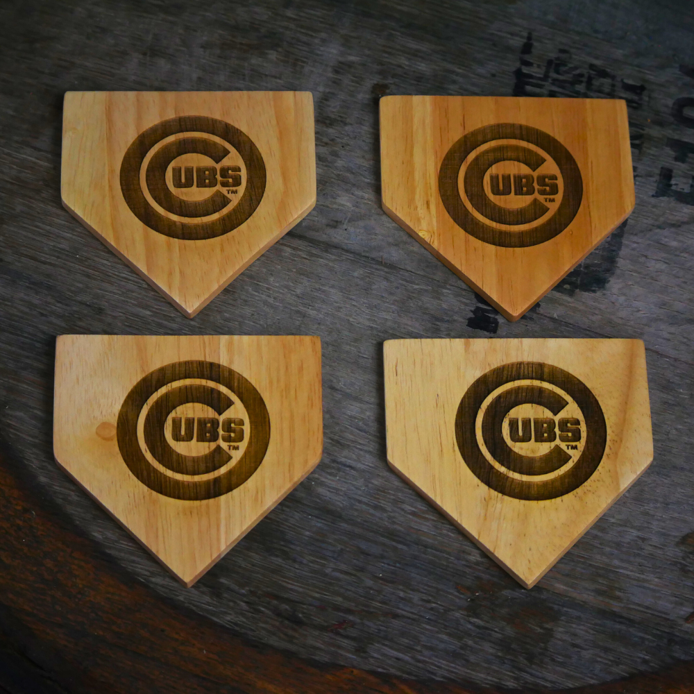 Chicago Cubs Dugout Mug® | Wood Coaster