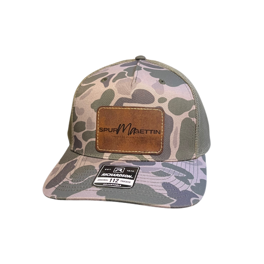 Richardson 112 Leather Patch Core Spur-Ma-Gettin Logo Snapback