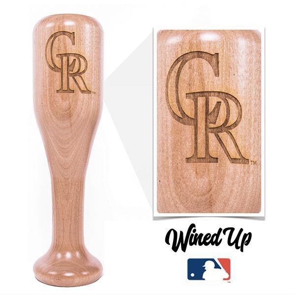 Colorado Rockies "CR" Wined Up® | Baseball Bat Wine Mug