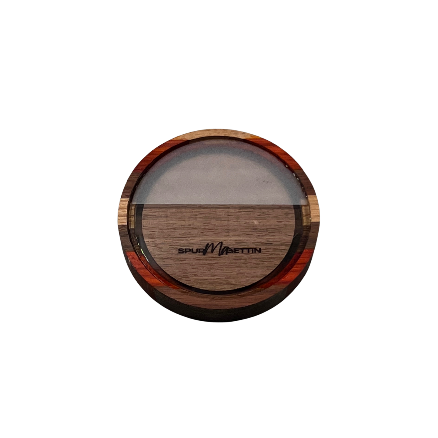 Single Sided Half Blasted Glass Top w/ Wooden Bottom Pot Call