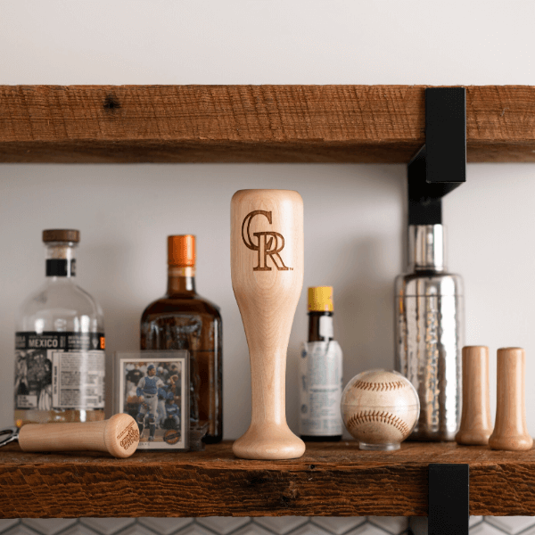 Colorado Rockies "CR" Wined Up® | Baseball Bat Wine Mug