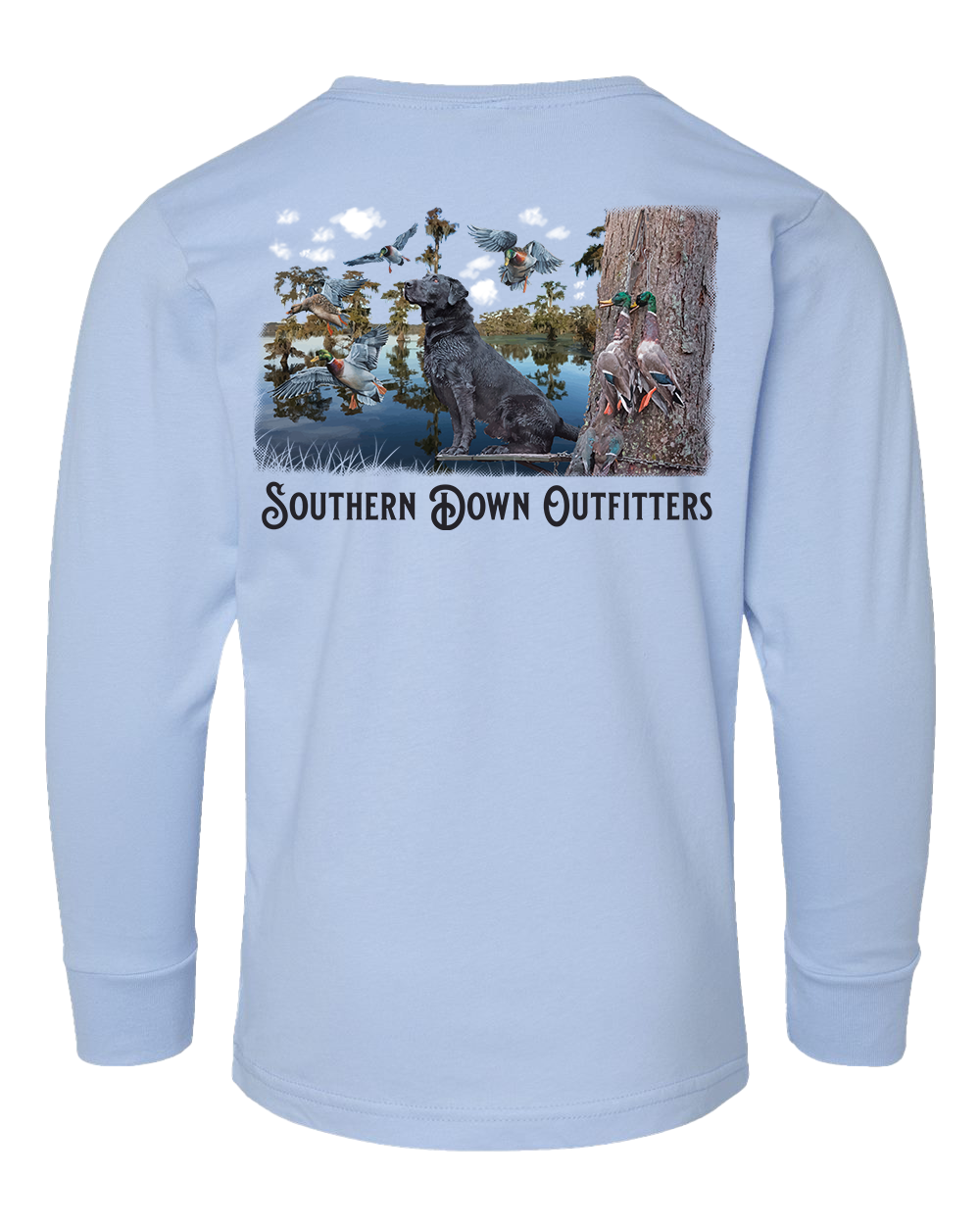 Black Lab Swamp Long Sleeve Toddler Tee