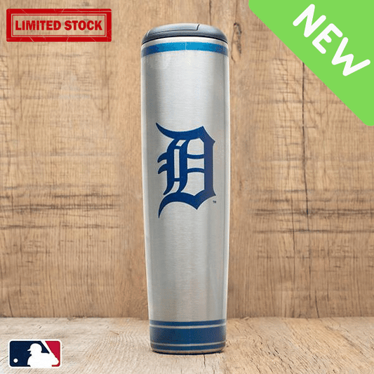 Detroit Tigers "D" Metal Dugout Mug | Stainless Steel Baseball Bat Mug