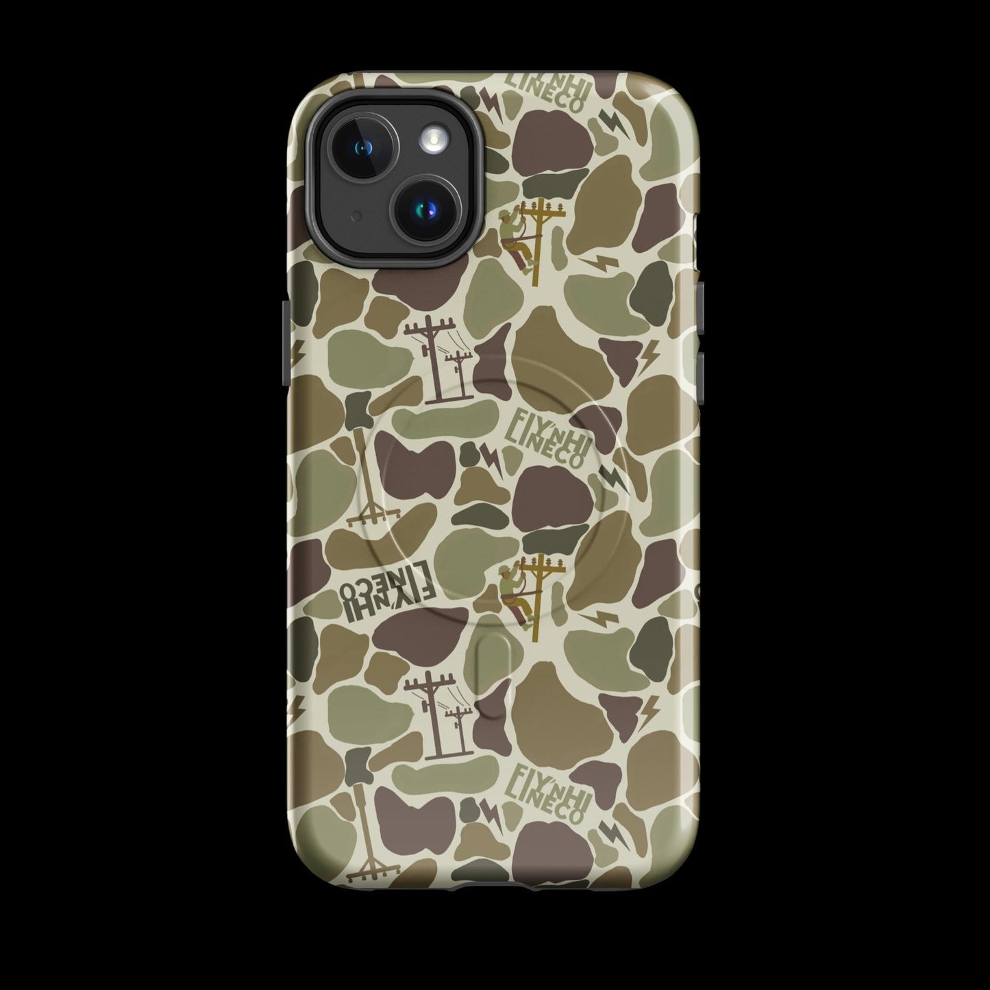 LineTrash Camo iphone case