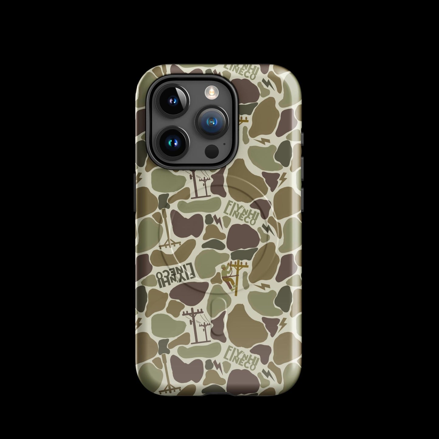 LineTrash Camo iphone case