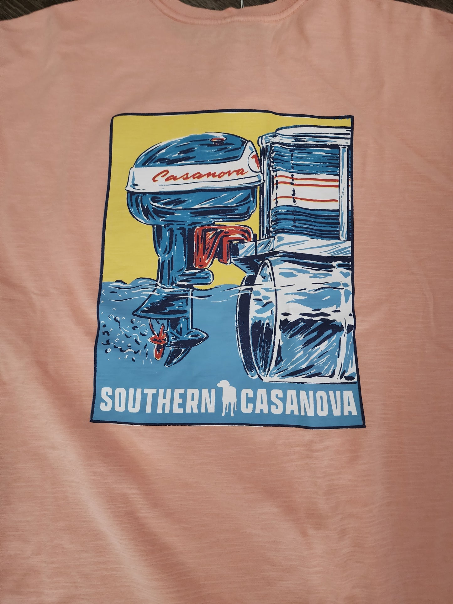 Men's Southern Casanova Pontoon Motor S/S Pocket Tee