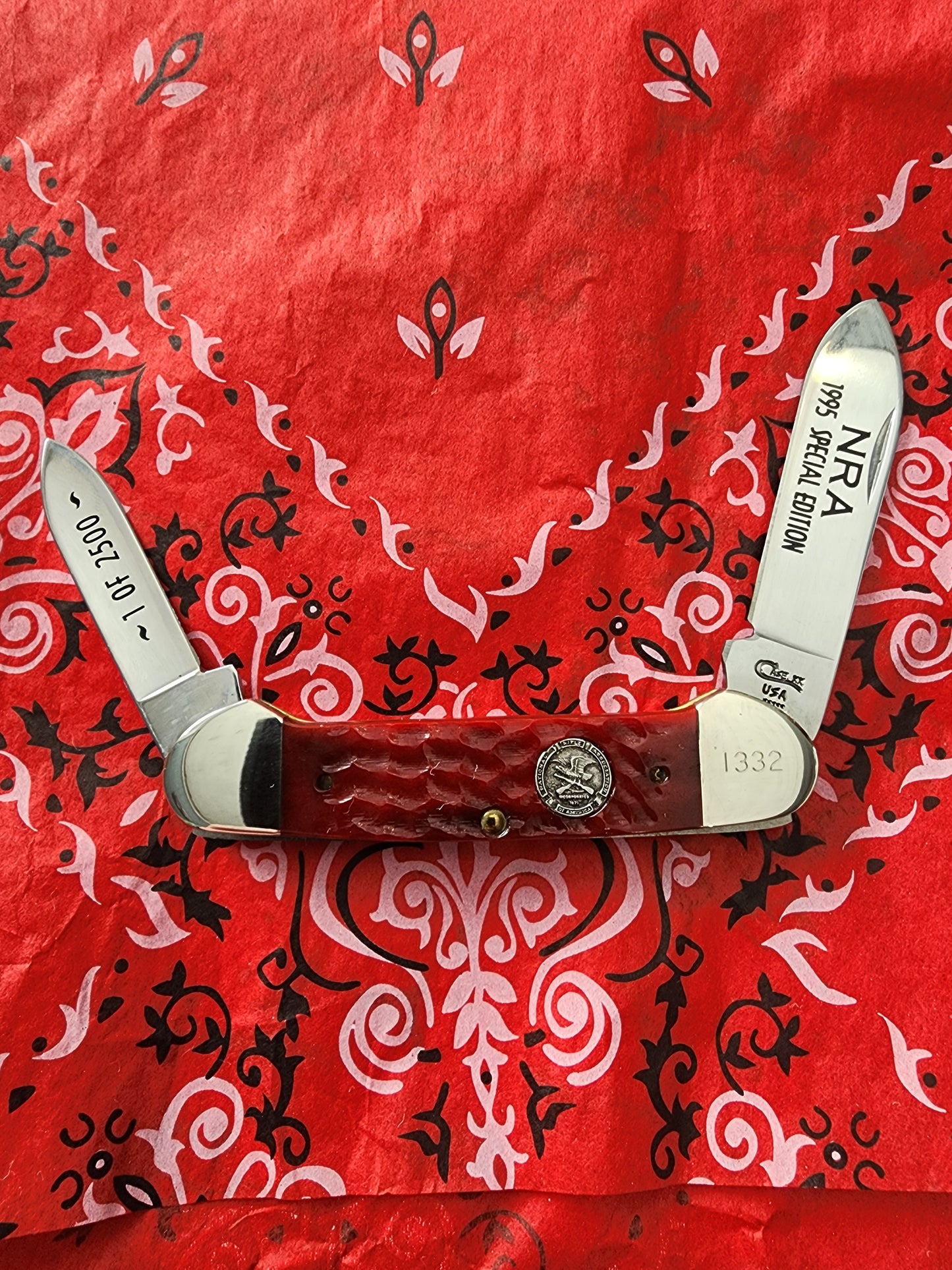 1995 Case Red Bone NRA Special Edition Canoe-NO BOX