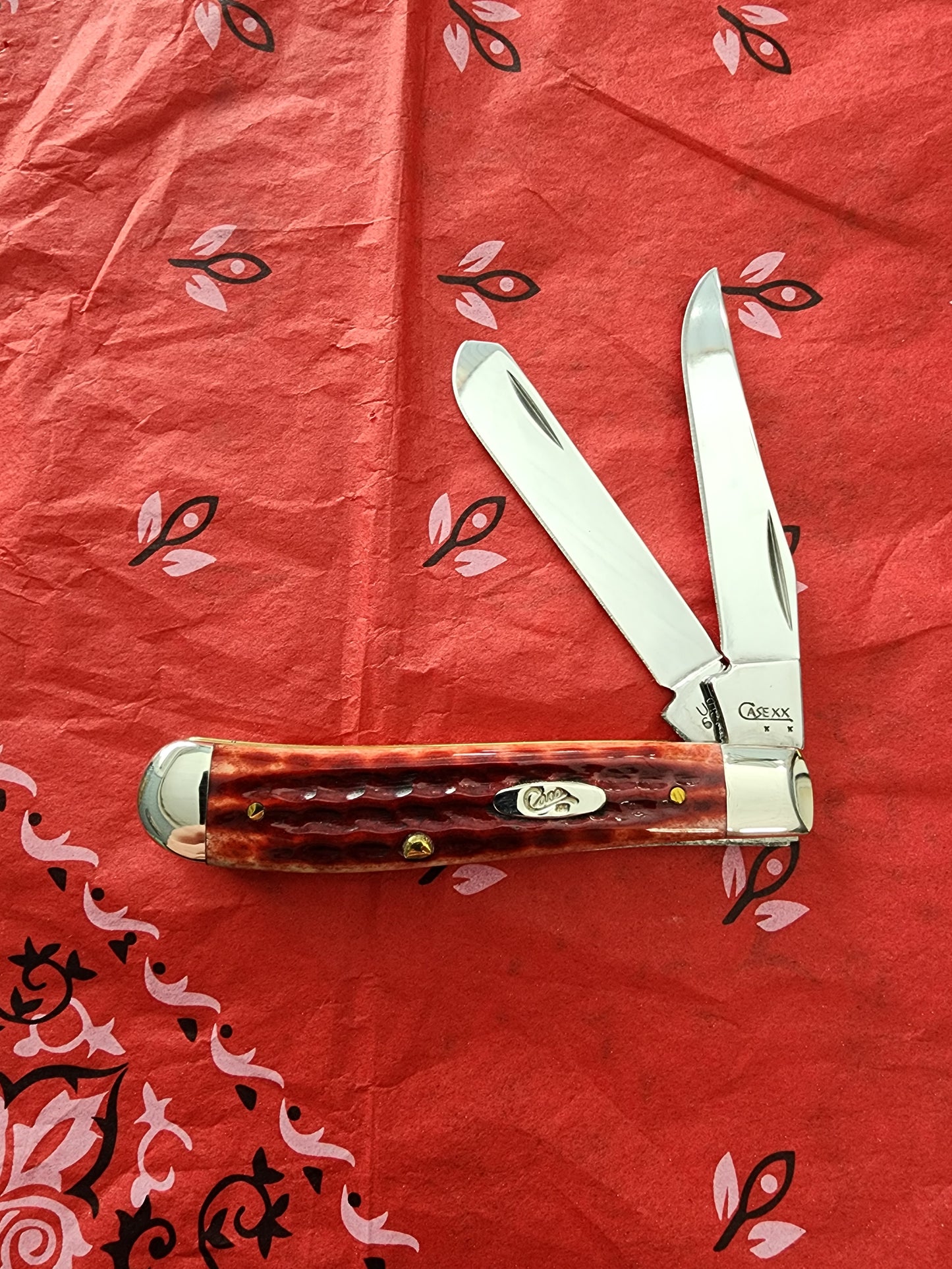 2008 Case Pocket Worn Old Red Mini Trapper