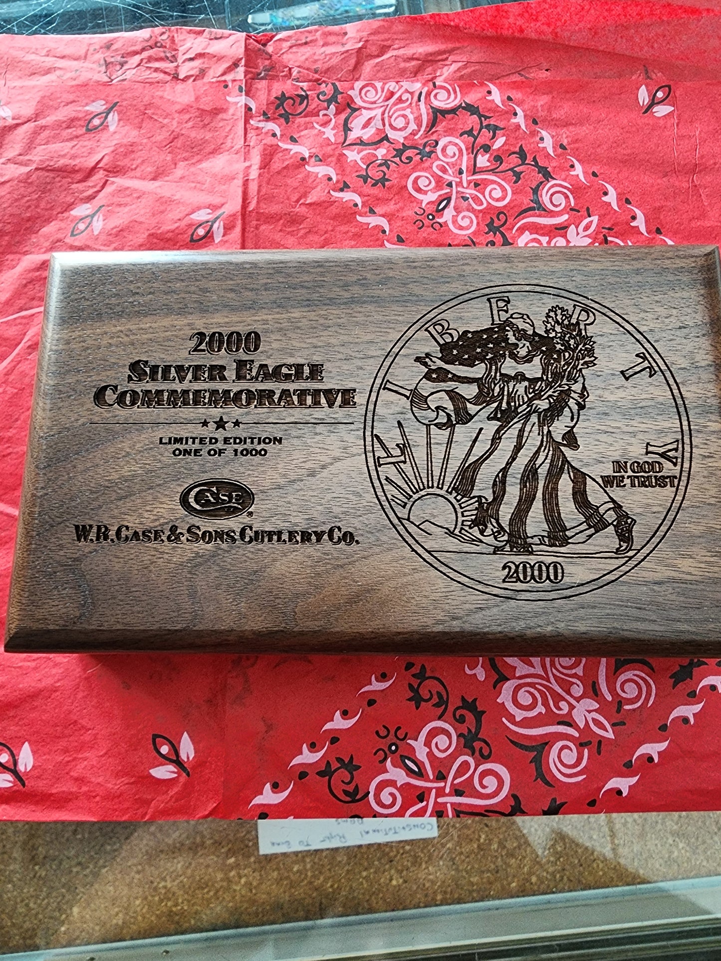2000 Case Silver Eagle Commemorative Peanut Box