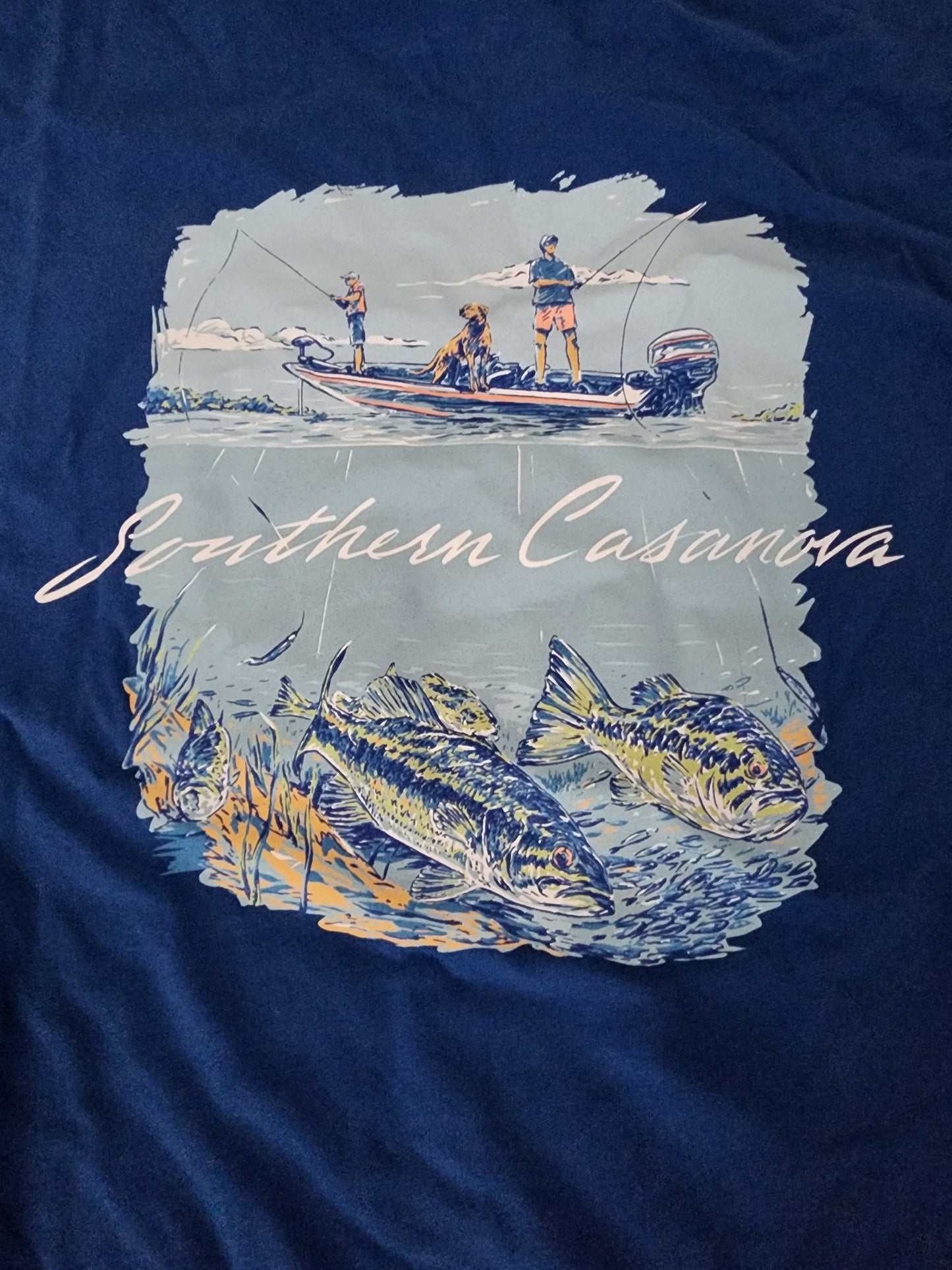 Men's Southern Casanova Bass Fisherman S/S Pocket Tee