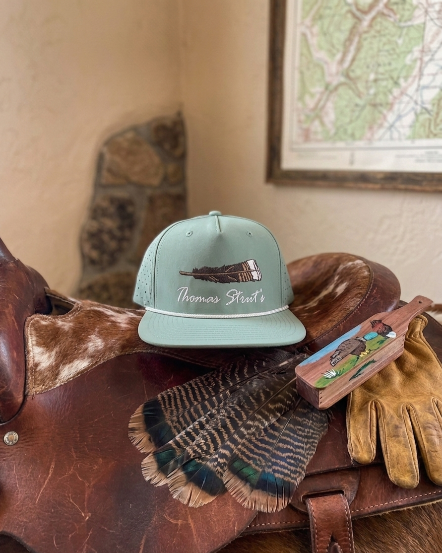 Thomas Strut's Feather Sage 5-Panel Performance Trucker Hat