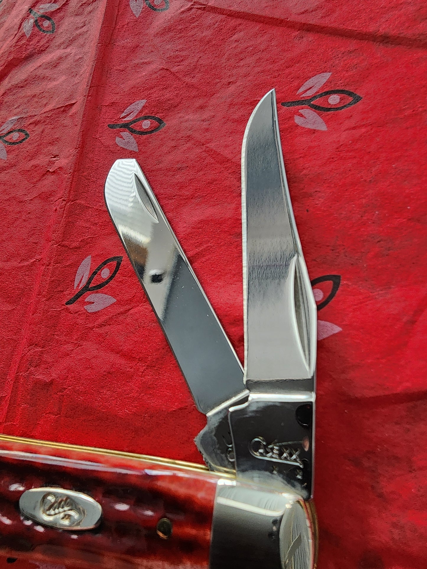 2008 Case Pocket Worn Old Red Mini Trapper