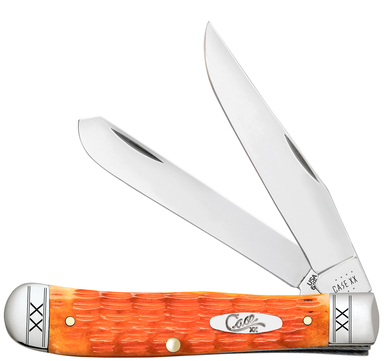 Case XX™ Trapper 35810 Crandall Jigged Cayenne Bone Stainless Pocket Knife