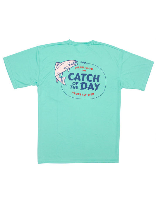Men's Properly Tied Catch of the Day Performance Pocket Tee S/S