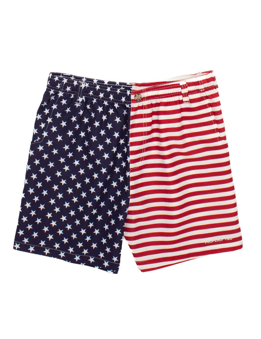 Men's Properly Tied Mallard Shorts-USA Flag