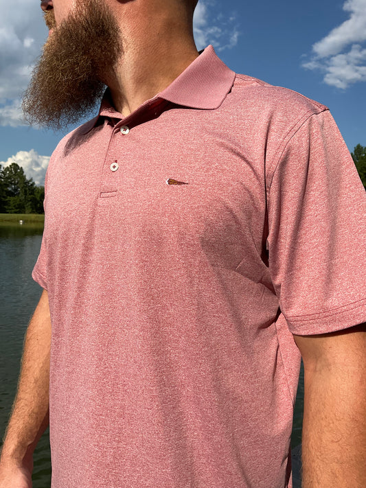 Thomas Strut's Apparel Performance Polo- Heather Russet