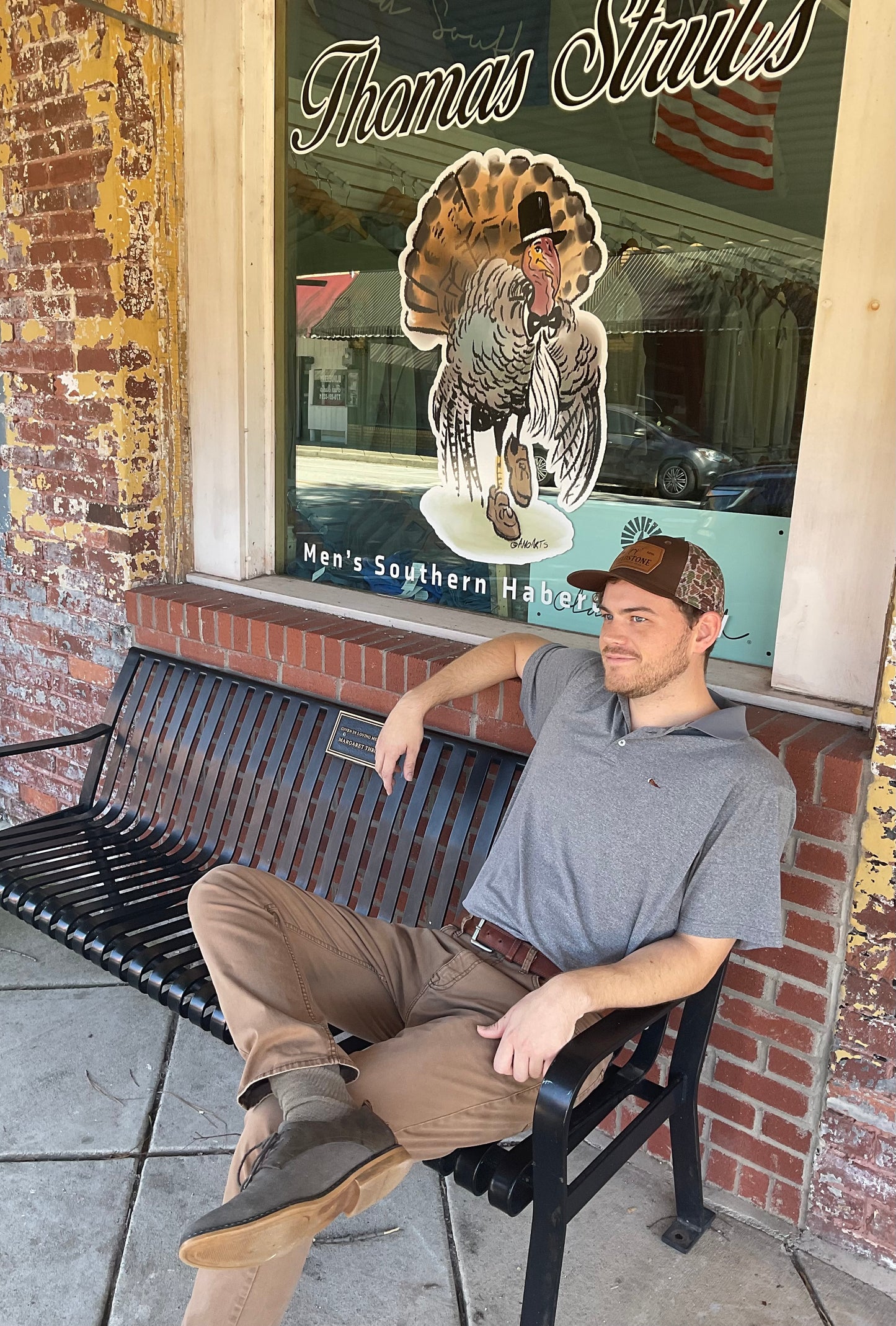 Thomas Strut's Apparel Performance Polo- Heather Onyx