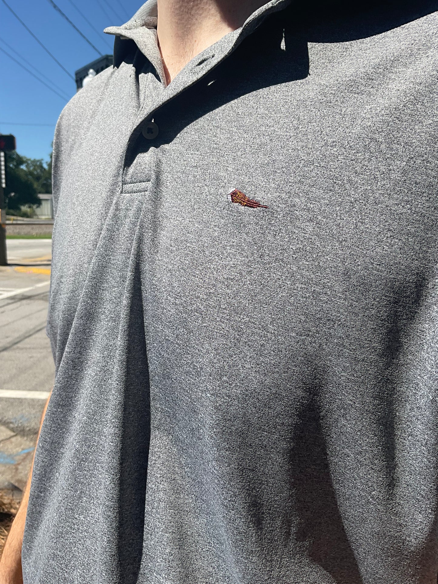 Thomas Strut's Apparel Performance Polo- Heather Onyx