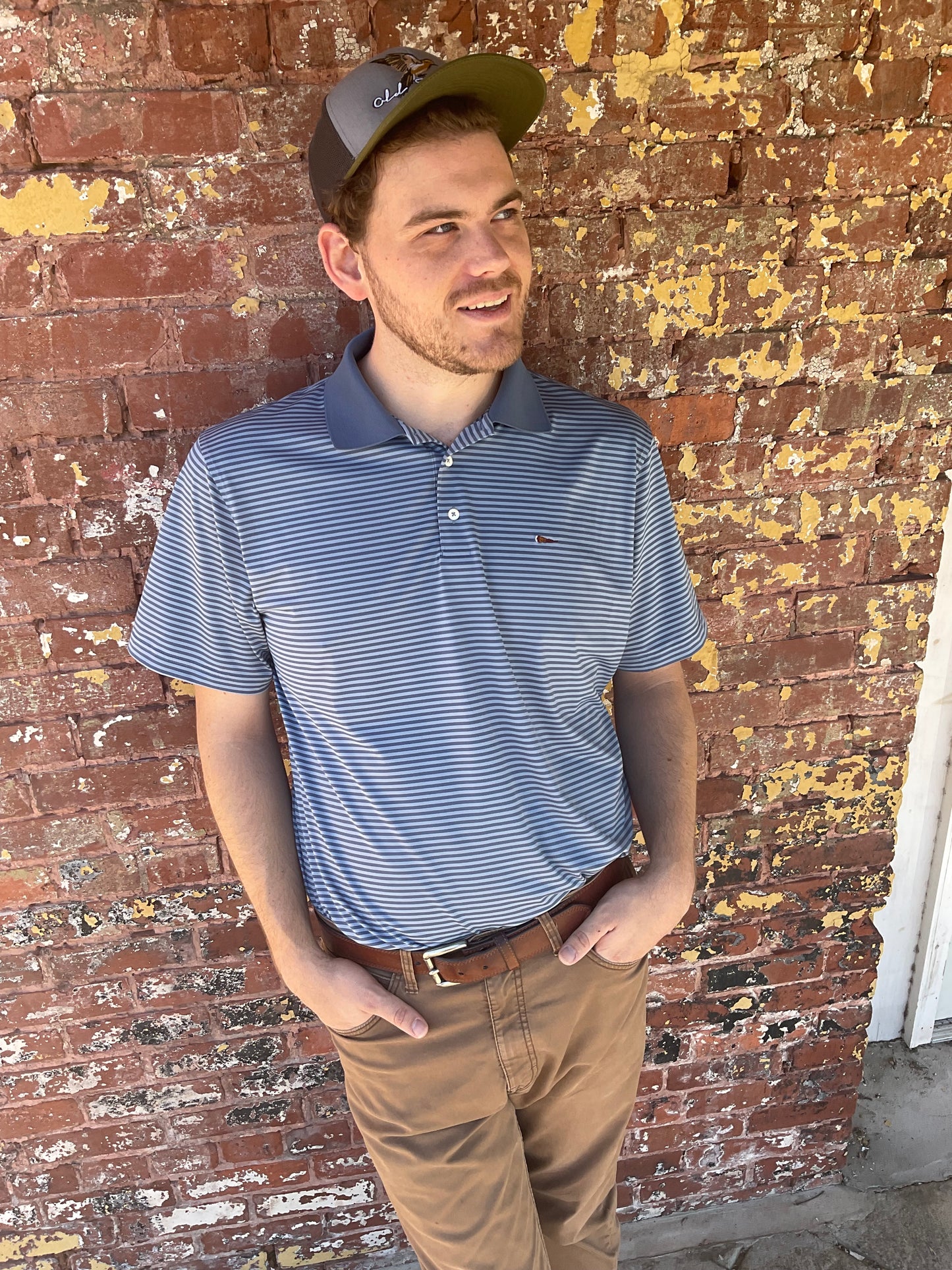 Thomas Strut's Apparel Performance Polo-Periscope Stripe