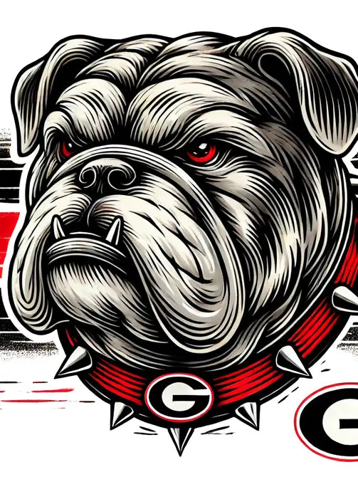Bulldog Head Tee Shirt Black