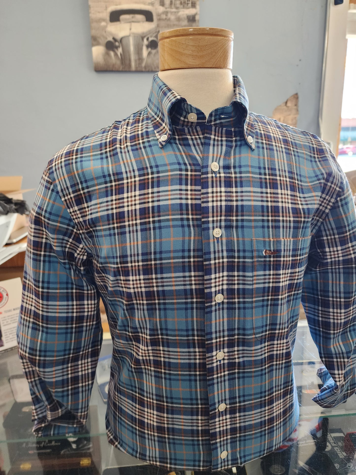 Men's Thomas Strut's Apparel Co. L/S Button Down-Fall Nights Plaid