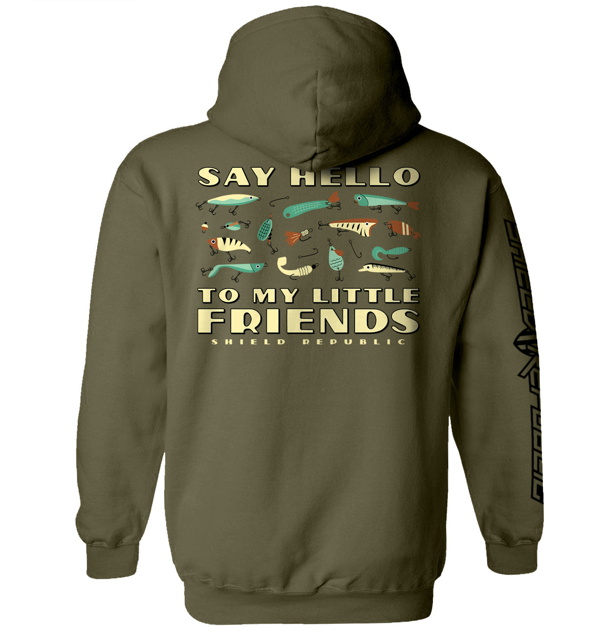 Say Hello to My Little Friends Green (Back Print)