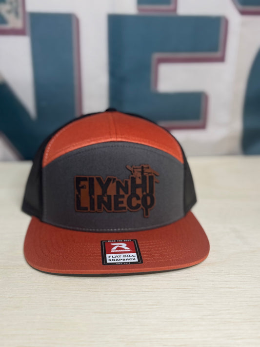 Orange and grey 7 panel.