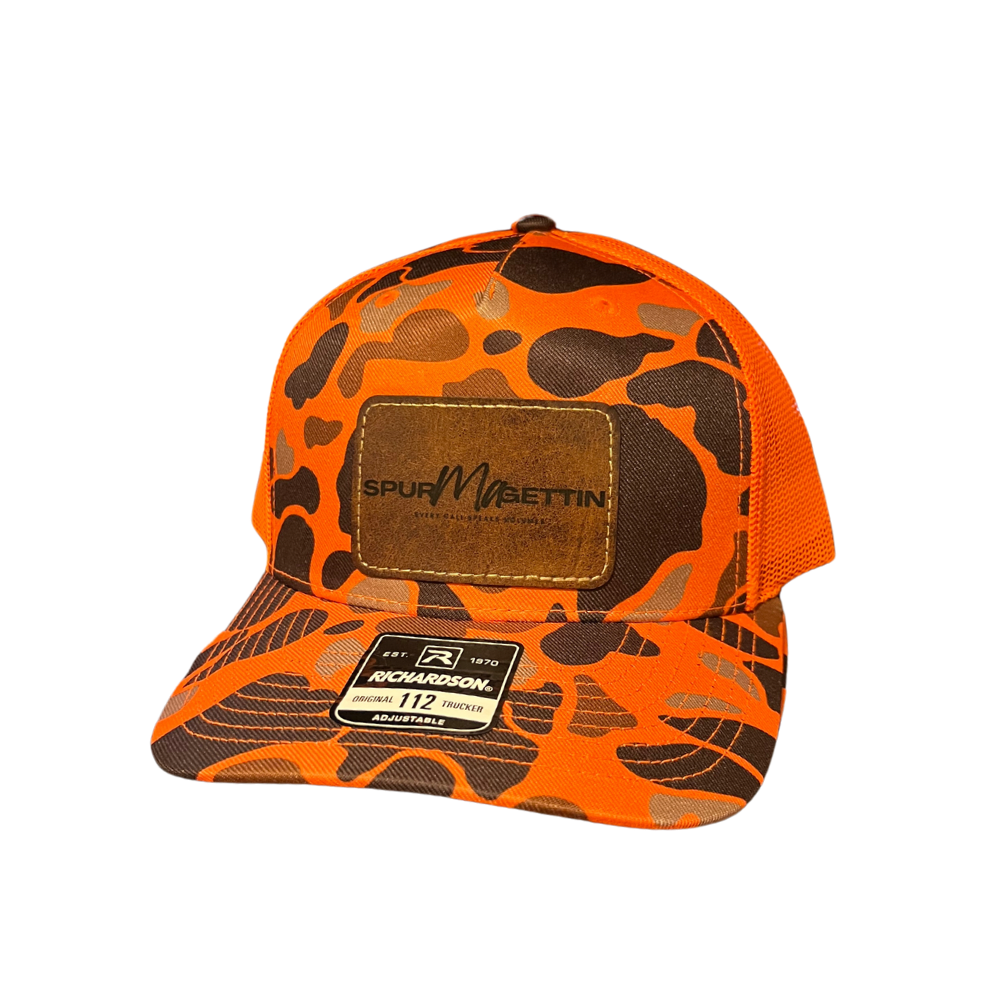 Richardson 112 Leather Patch Core Spur-Ma-Gettin Logo Snapback