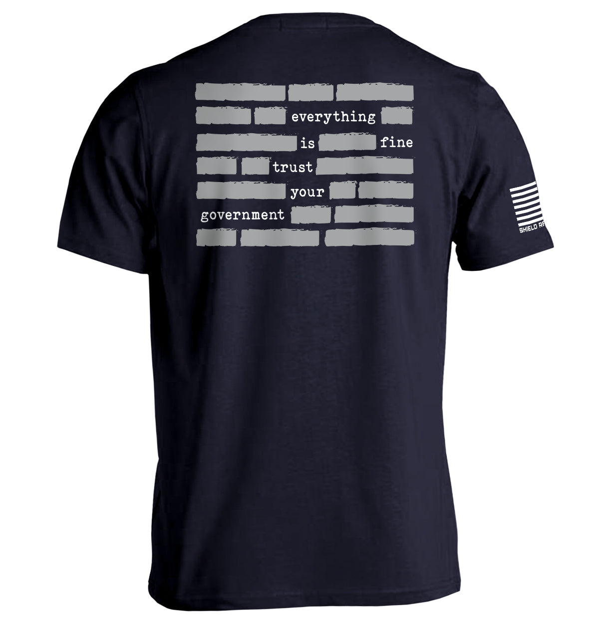 Trust The Government Redacted (Back Print)