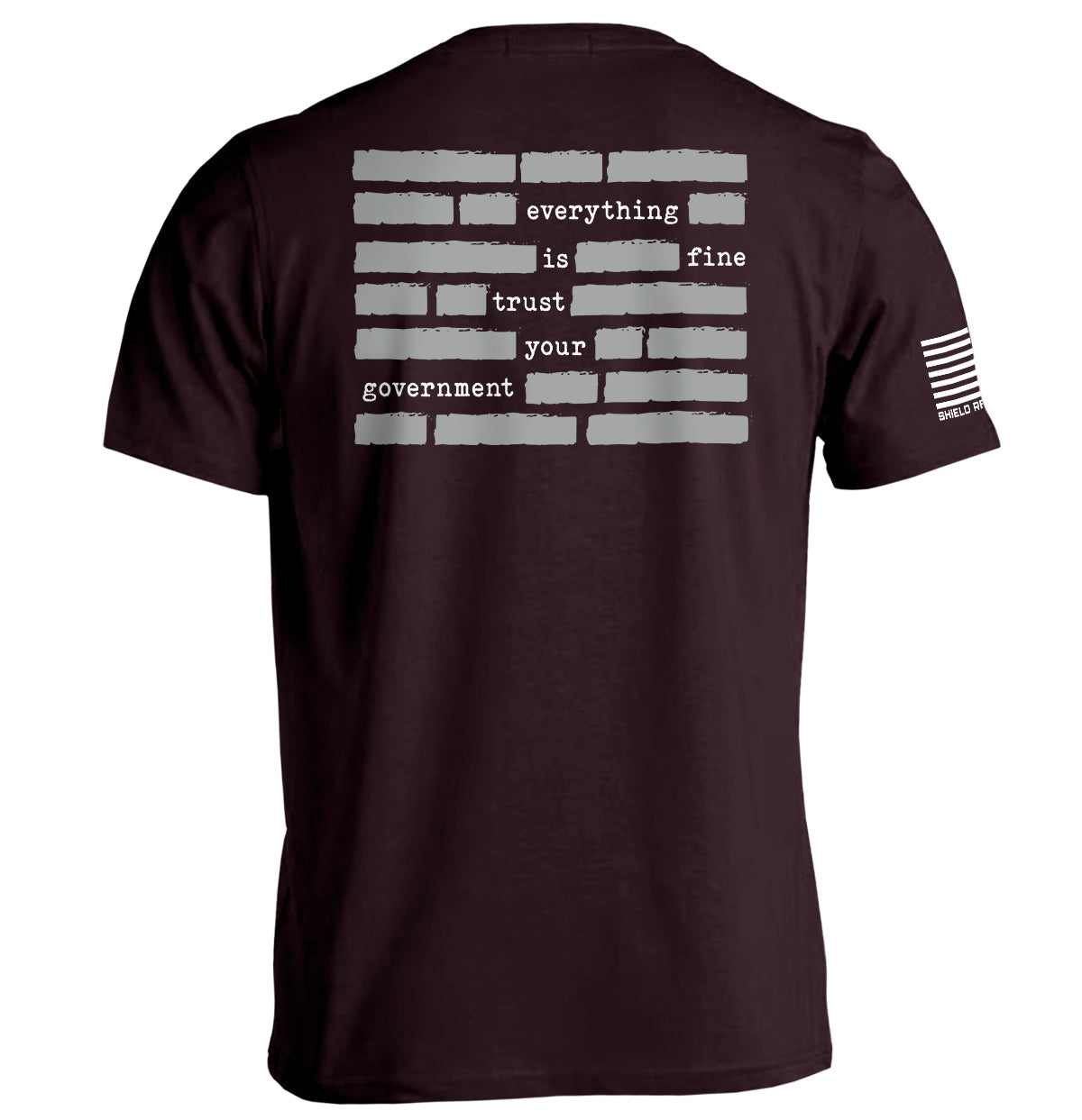 Trust The Government Redacted (Back Print)