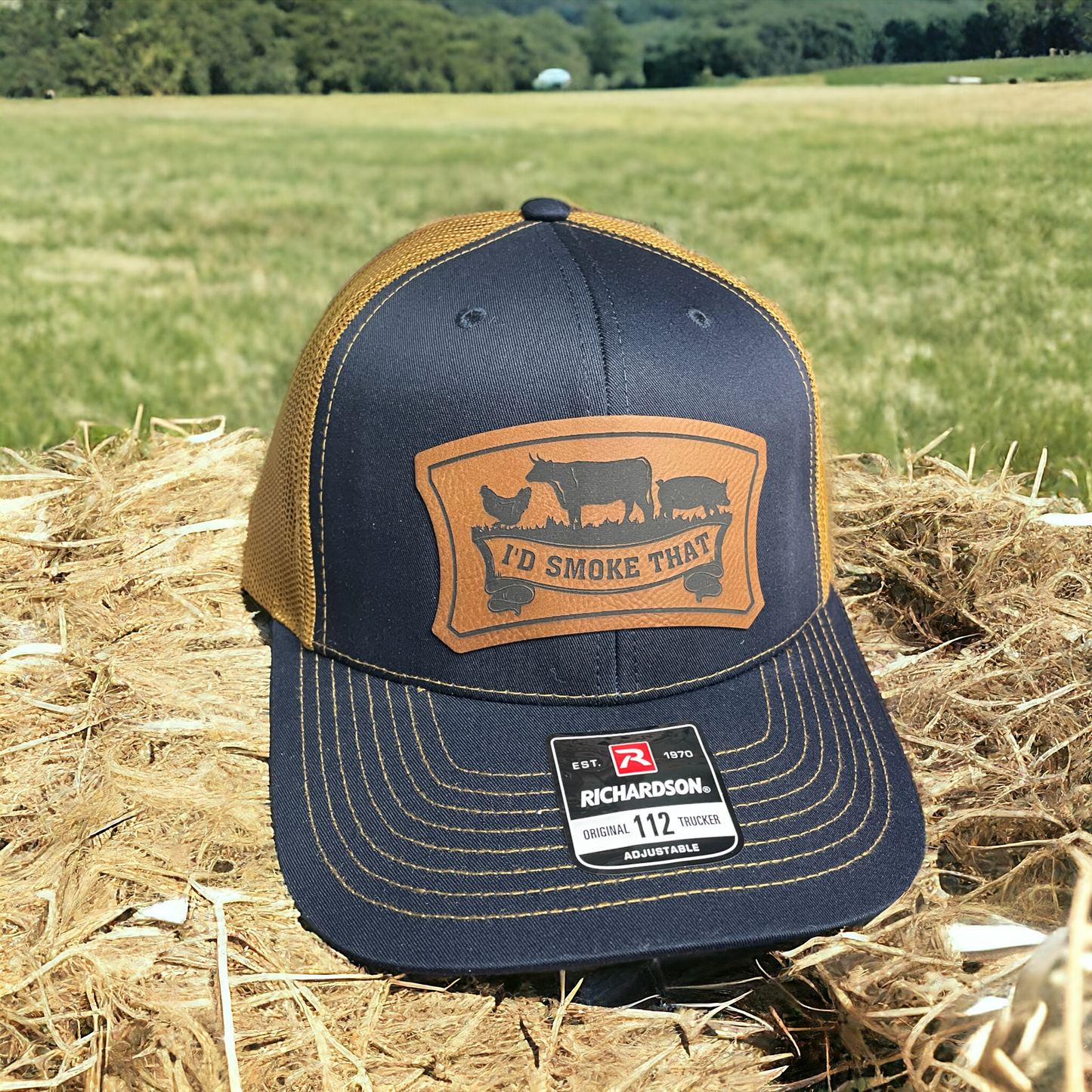 I'd Smoke That - Leatherette Patch Hat - Richardson 112