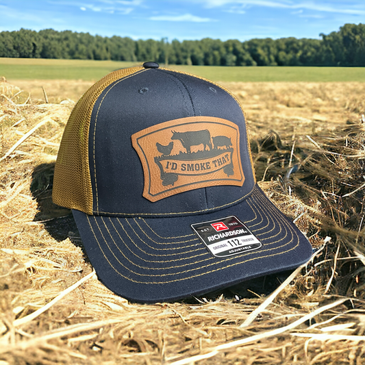 I'd Smoke That - Leatherette Patch Hat - Richardson 112
