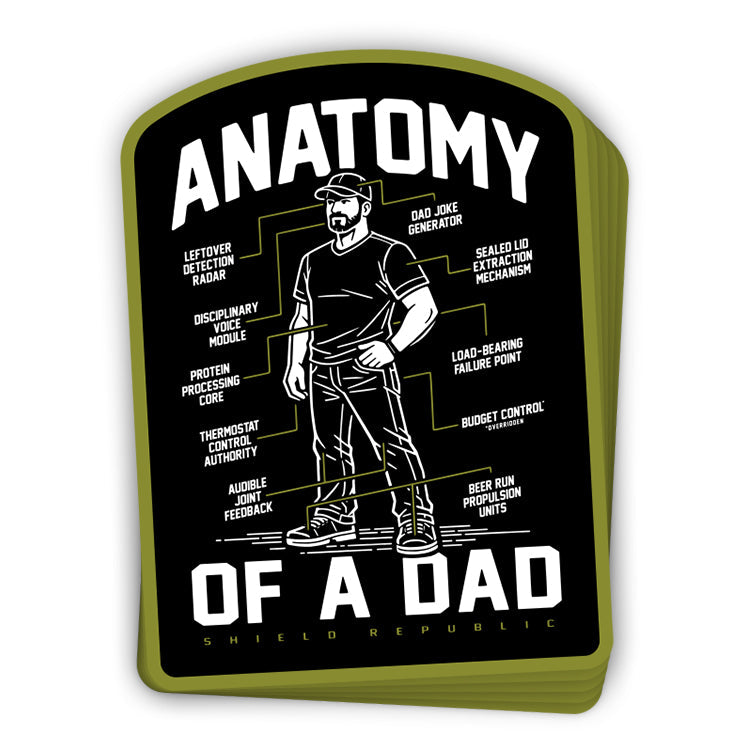 Anatomy of a Dad Decal