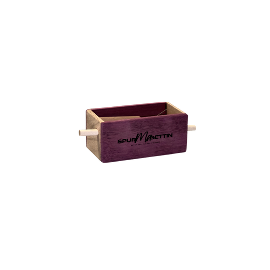 Push Button Box Call in Purple Heart Wood