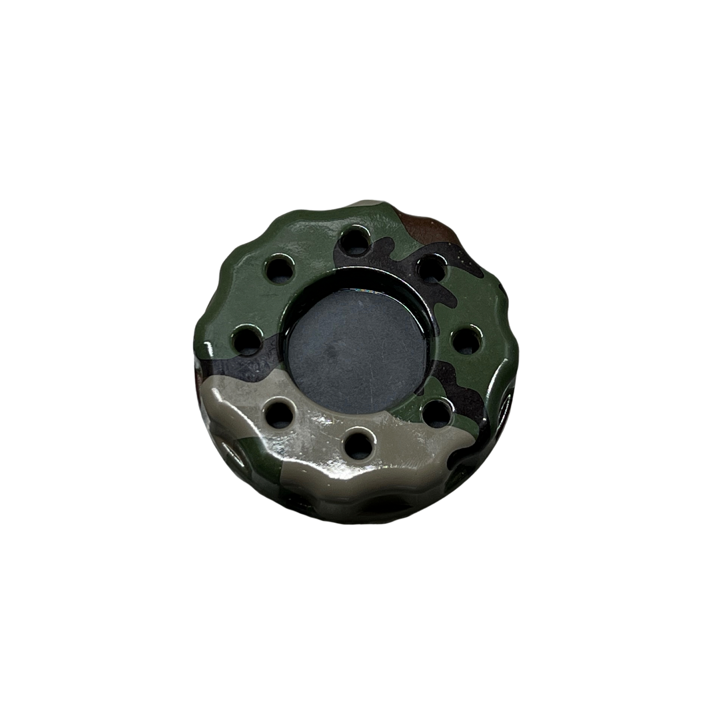 Double Sided Blasted Aluminum Top w/ Slate Bottom Camo Pot Call