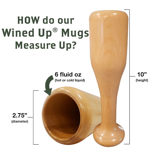 Miami Marlins "M" Wined Up® | Baseball Bat Wine Mug