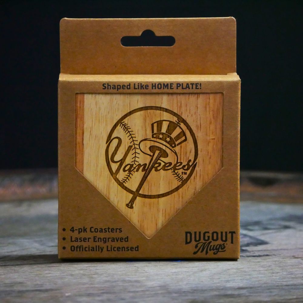 New York Yankees Dugout Mug® | Wood Coaster