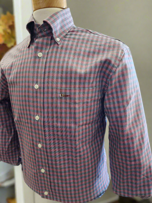 Men's Thomas Strut's Apparel Co. L/S Button Down-Plum Tart