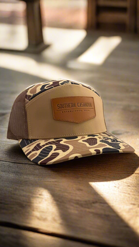 Men's Southern Casanova Caramel Camo Hi-Profile Trucker Hat