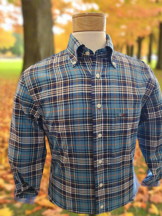 Men's Thomas Strut's Apparel Co. L/S Button Down-Fall Nights Plaid