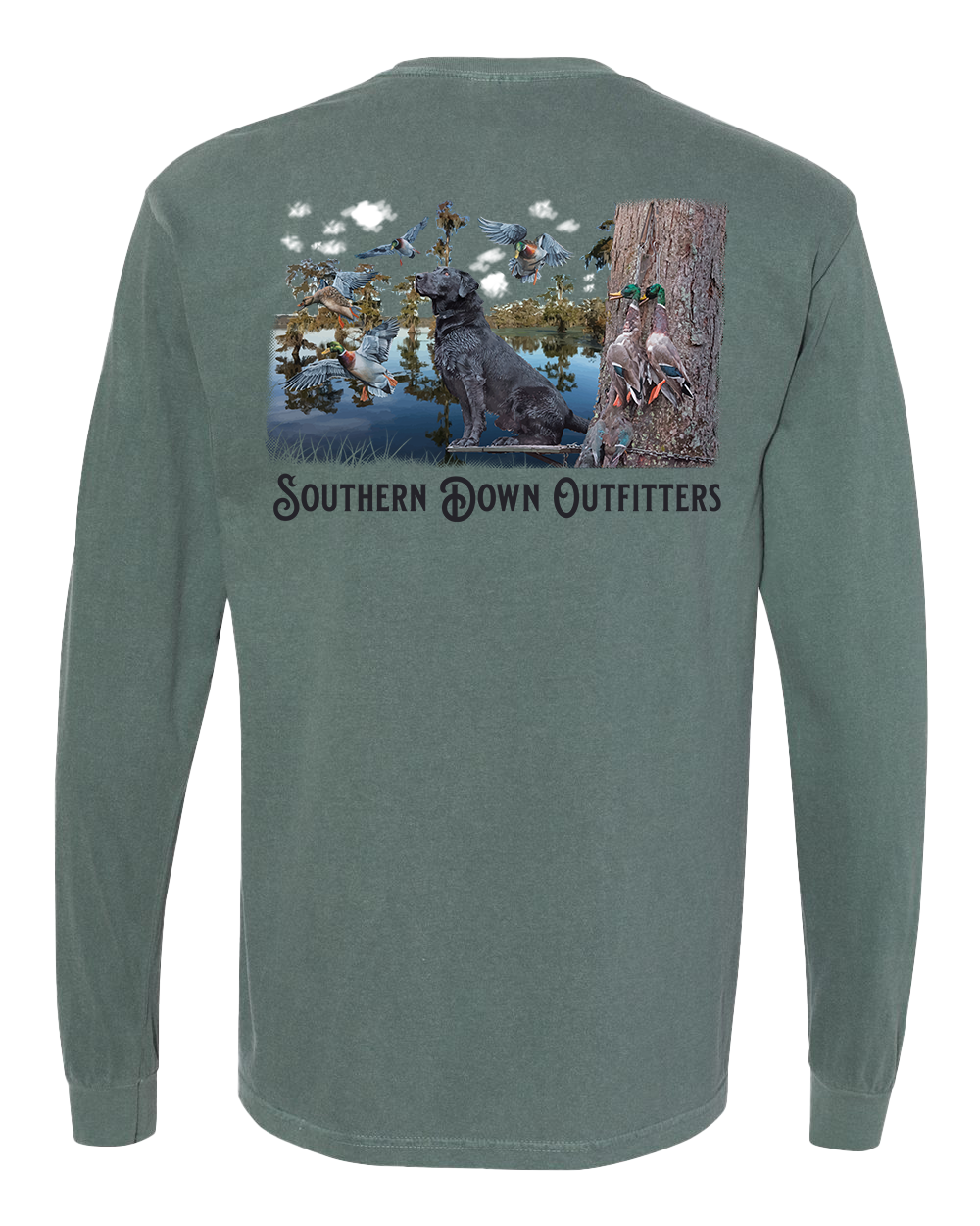 Black Lab Swamp Long Sleeve Tee