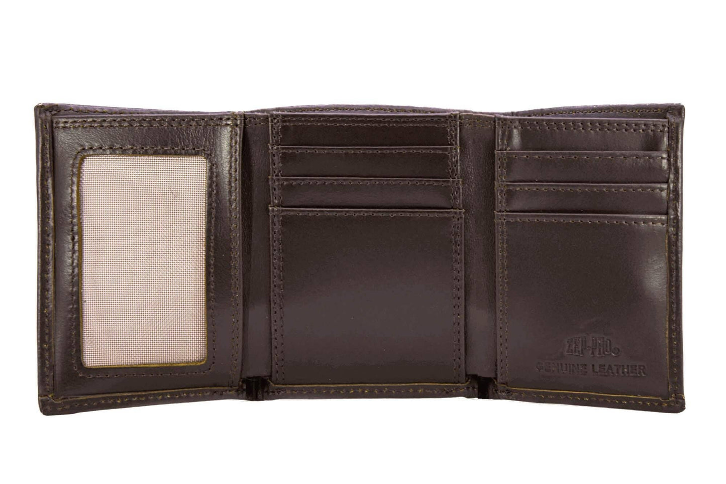Georgia Bulldogs Men's Trifold Old School Camo Leather Wallet.
