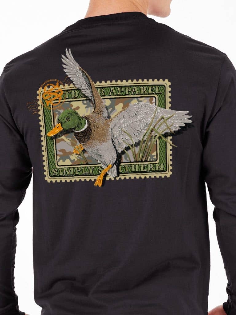 YOUTH-MN-LS-DUCKSTAMP-BLK