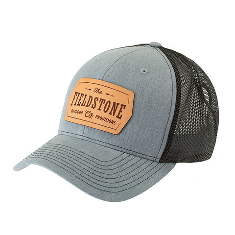 Youth Fieldstone Rec. Leather Patch Trucker Hat