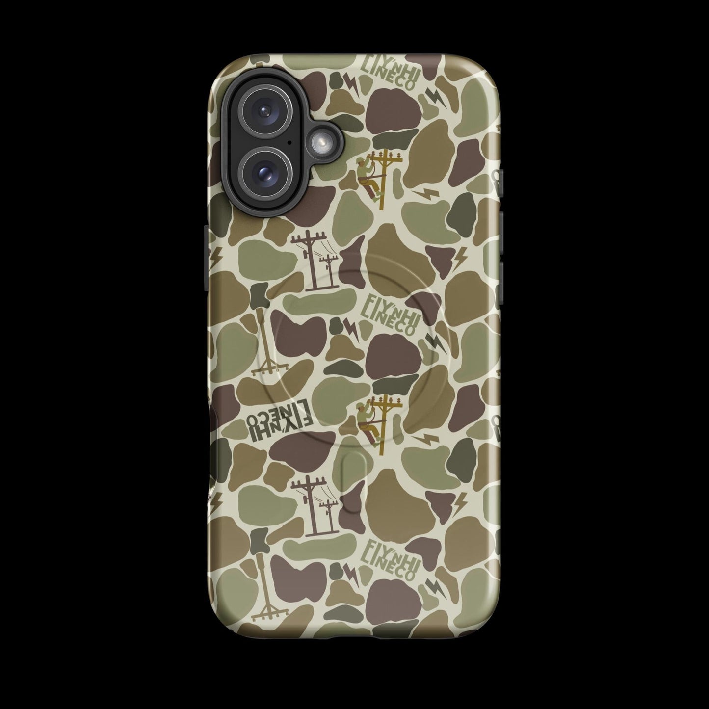 LineTrash Camo iphone case