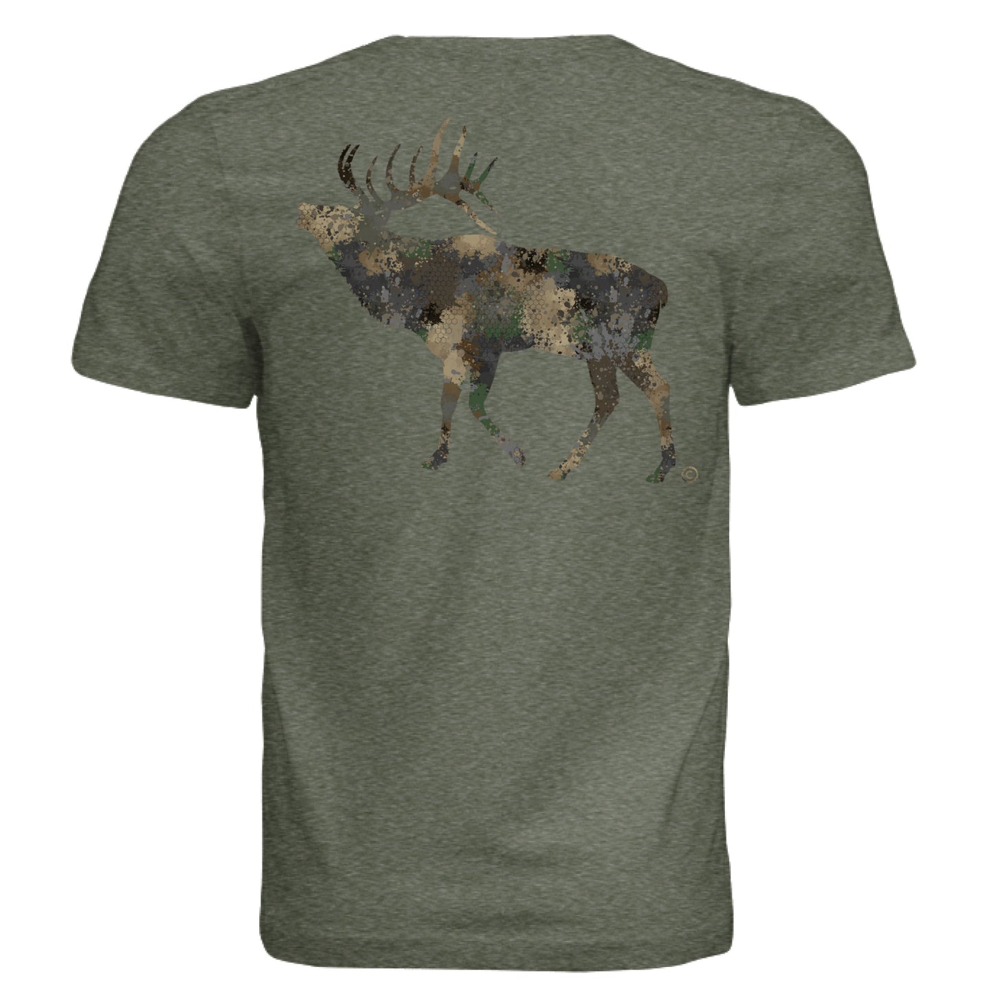 Forest Splash Burst Camo Elk T-Shirt