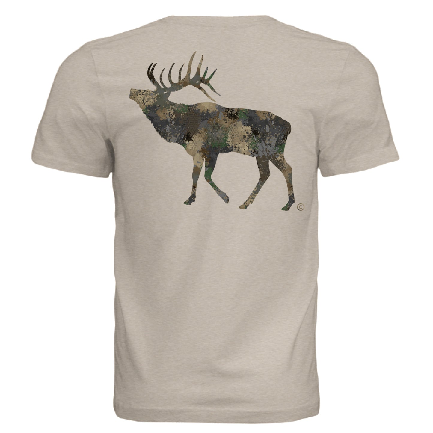 Forest Splash Burst Camo Elk T-Shirt